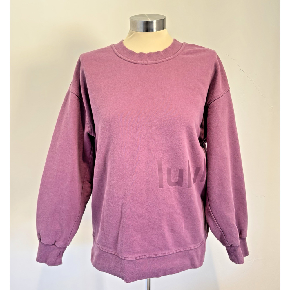 LULULEMON Perfectly Oversized Crew Sweatshirt Vintage Plum Pullover Size 8??